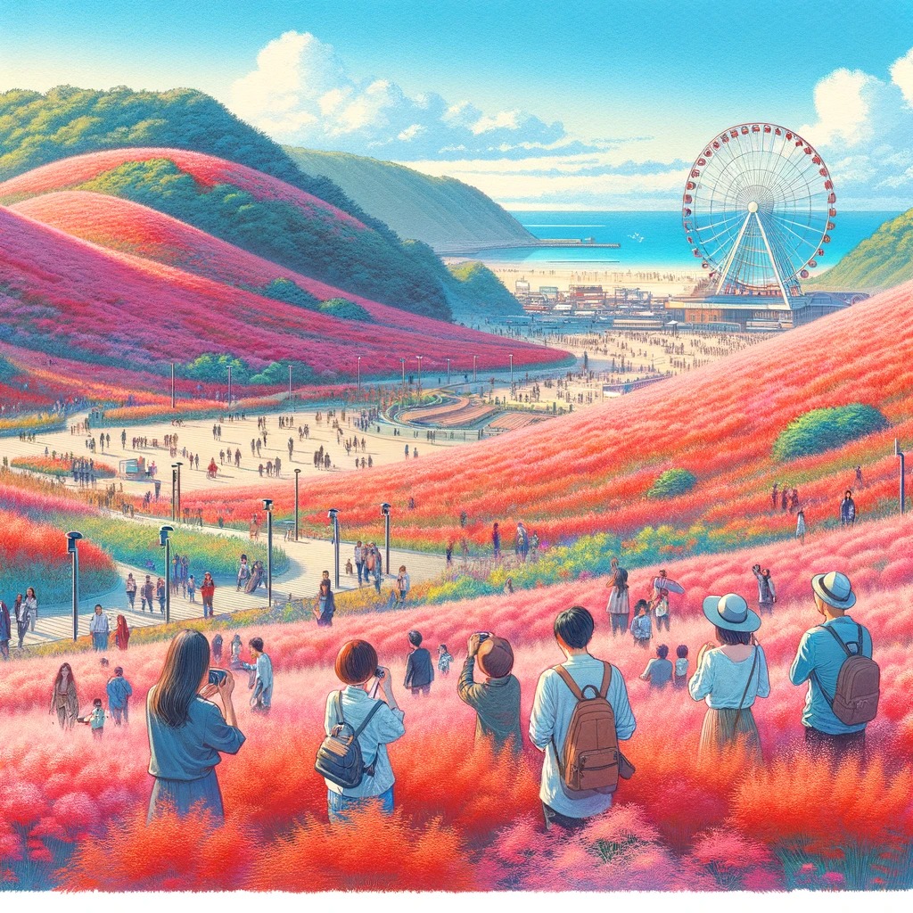 ひたち海浜公園 2024コキアの見頃はいつ？撮影＆混雑回避テクニック