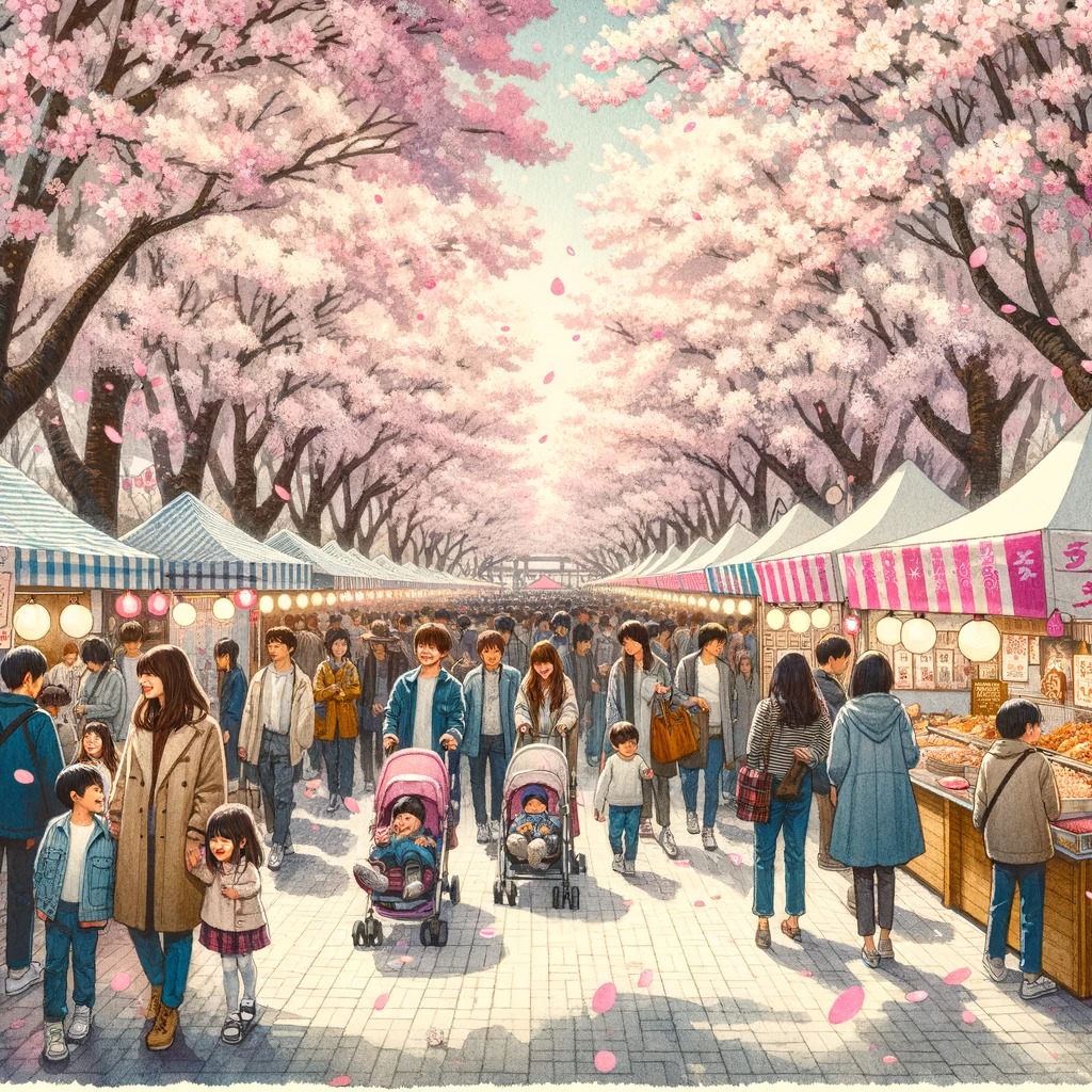 万博記念公園桜まつり2024:屋台とライトアップの楽しみ方