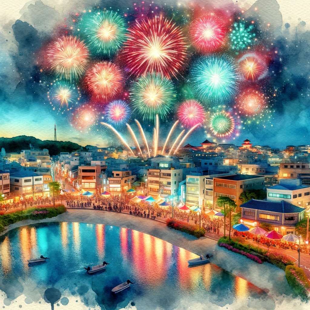 アメリカンビレッジ花火大会2024:家族とカップルの特別な夜